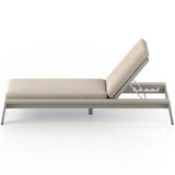 Monterey Outdoor Chaise, Faye Sand/Weathered Grey-Furniture - Chairs-High Fashion Home