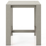 Monterey Outdoor Bar Table, Weathered Grey-Furniture - Dining-High Fashion Home