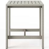 Monterey Outdoor Bar Table, Weathered Grey-Furniture - Dining-High Fashion Home