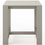 Monterey Outdoor Counter Table, Weathered Grey-Furniture - Dining-High Fashion Home