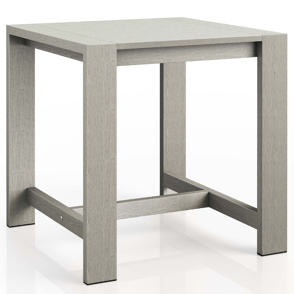 Monterey Outdoor Counter Table, Weathered Grey-Furniture - Dining-High Fashion Home