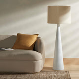 Nour Floor Lamp, Matte White-Lighting-High Fashion Home