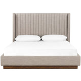 Montgomery Bed, Savile Flannel-Furniture - Bedroom-High Fashion Home