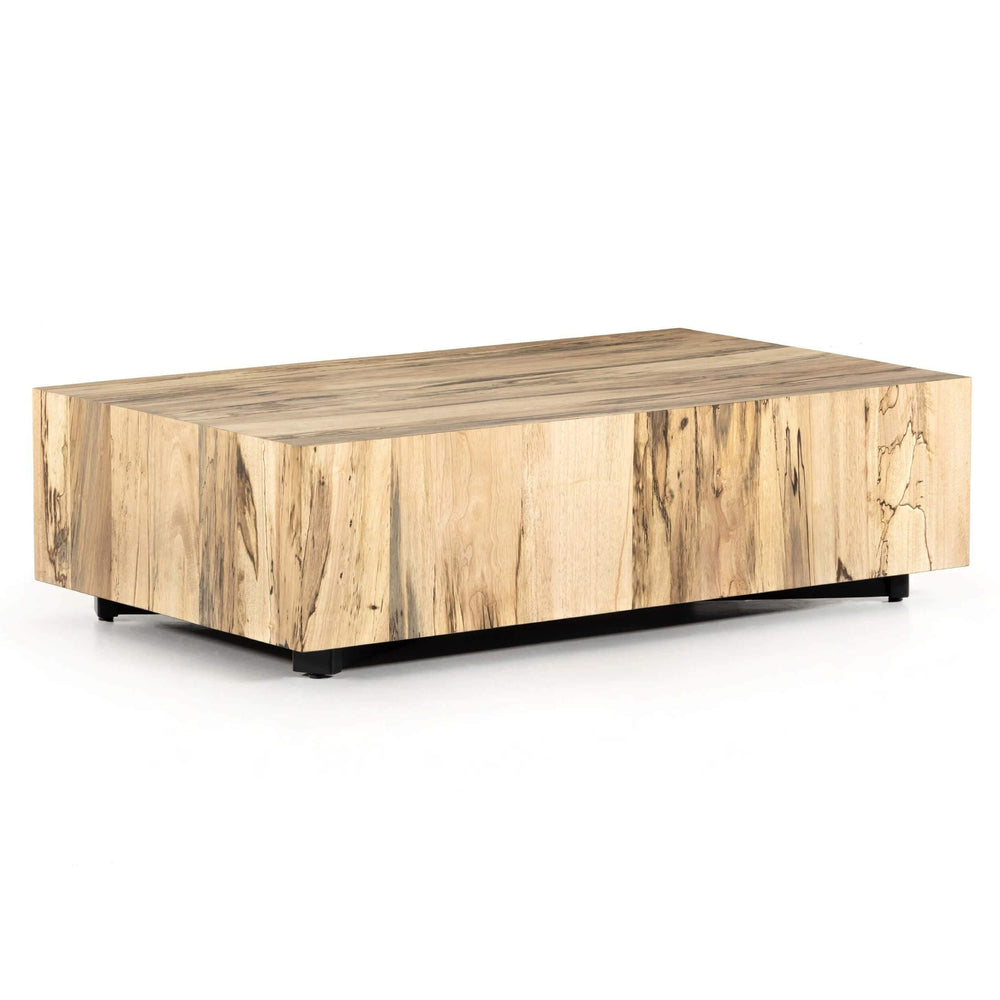 Hudson Rectangle Coffee Table, Spalted Primavera-High Fashion Home