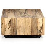 Hudson Rectangle Coffee Table, Spalted Primavera-High Fashion Home