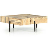 Indra Squared Coffee Table, Sparted Primavera-Furniture - Accent Tables-High Fashion Home