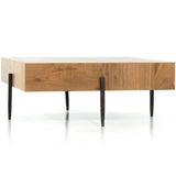 Indra Squared Coffee Table, Natural Yukas-Furniture - Accent Tables-High Fashion Home