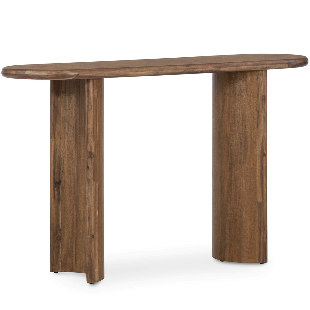 Paden Console Table, Seasoned Brown Acacia-Furniture - Accent Tables-High Fashion Home