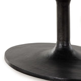 Simone Oval Coffee Table, Raw Black