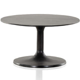 Simone Oval Coffee Table, Raw Black