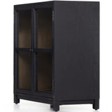 Millie Small Cabinet, Drifted Matte Black-Furniture - Storage-High Fashion Home