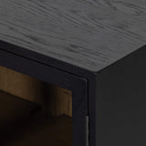 Millie Small Cabinet, Drifted Matte Black-Furniture - Storage-High Fashion Home