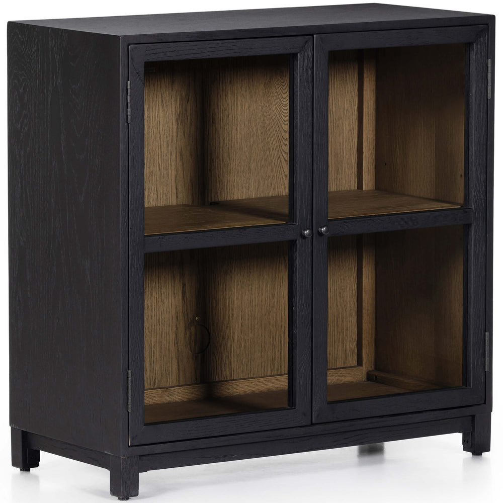 Millie Small Cabinet, Drifted Matte Black-Furniture - Storage-High Fashion Home