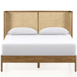 Antonia Cane Bed, Toasted Parawood-Furniture - Bedroom-High Fashion Home