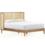 Antonia Cane Bed, Toasted Parawood-Furniture - Bedroom-High Fashion Home