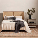 Antonia Cane Bed, Toasted Parawood-Furniture - Bedroom-High Fashion Home