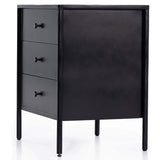 Soto Nightstand, Black-Furniture - Bedroom-High Fashion Home