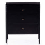 Soto Nightstand, Black-Furniture - Bedroom-High Fashion Home