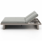 Leroy Outdoor Double Chaise, Faye Ash/Weathered Grey-Furniture - Chairs-High Fashion Home