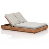 Kinta Outdoor Double Chaise, Stone Grey-Furniture - Chairs-High Fashion Home