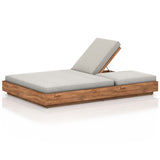 Kinta Outdoor Double Chaise, Stone Grey-Furniture - Chairs-High Fashion Home