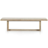 Clarita Dining Bench, White Wash Mango-Furniture - Dining-High Fashion Home