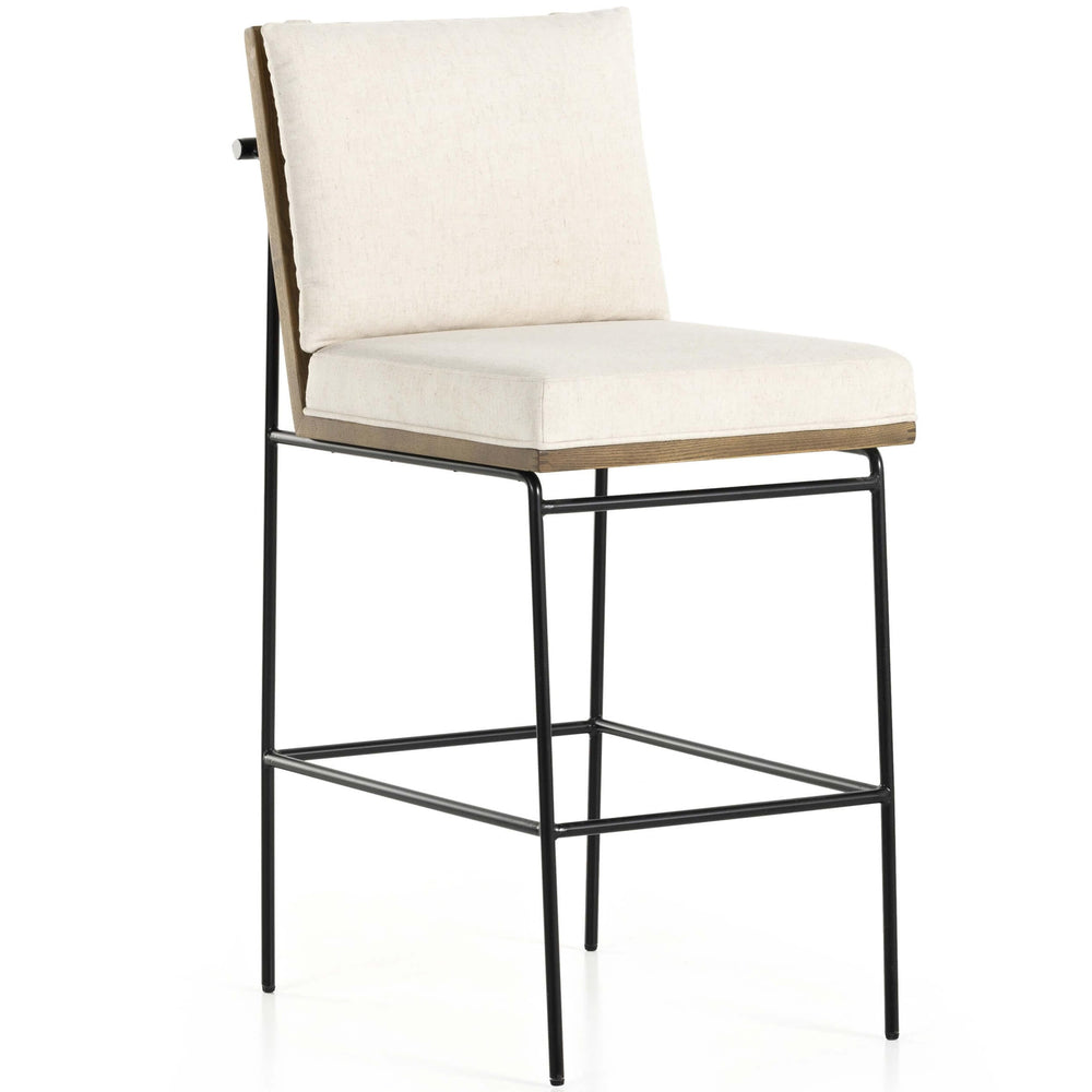 Crete Bar Stool, Saville Flax-Furniture - Dining-High Fashion Home