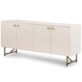 Van Sideboard Table, Matte Alabaster-Furniture - Storage-High Fashion Home