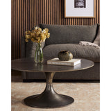 Simone Round Coffee Table, Raw Antique-Furniture - Accent Tables-High Fashion Home