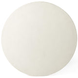 Simone Round Coffee Table, Matte White-Furniture - Accent Tables-High Fashion Home