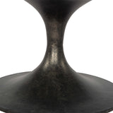 Simone Round Coffee Table, Raw Black