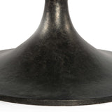 Simone Round Coffee Table, Raw Black