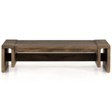 Beam Coffee Table, Rustic Veneer-Furniture - Accent Tables-High Fashion Home