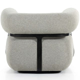 Gareth Swivel Chair, Torrance Silver-Furniture - Chairs-High Fashion Home