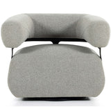 Gareth Swivel Chair, Torrance Silver-Furniture - Chairs-High Fashion Home