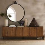 Eaton Media Console, Amber Oak