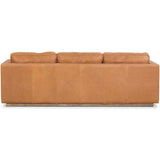 Kiera Leather Sofa, Palermo Cognac