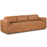 Kiera Leather Sofa, Palermo Cognac