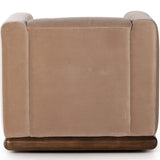 Elizabeth Swivel Chair, Surrey Taupe-Furniture - Chairs-High Fashion Home