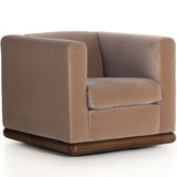 Elizabeth Swivel Chair, Surrey Taupe-Furniture - Chairs-High Fashion Home