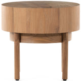 Atmore End Table, Amber Oak-High Fashion Home