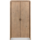 Everson Cabinet, Scrubbed Teak-Furniture - Storage-High Fashion Home