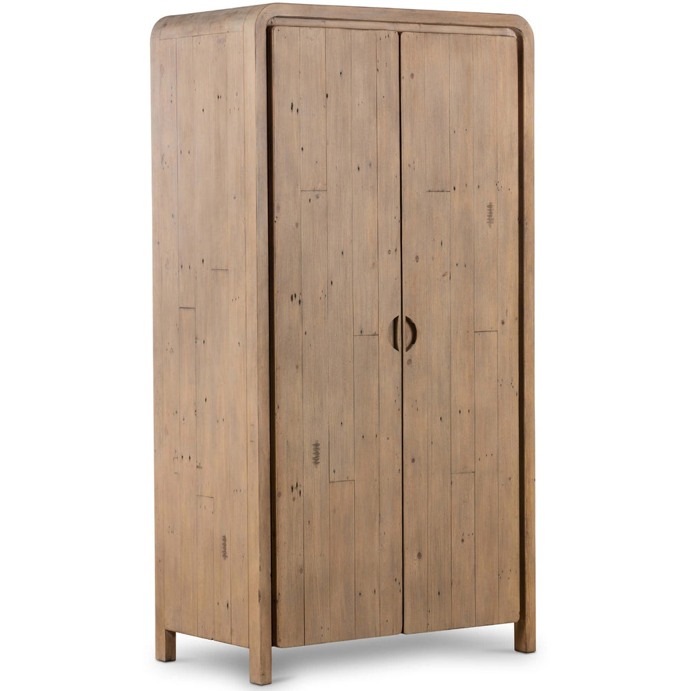 Everson Cabinet, Scrubbed Teak-Furniture - Storage-High Fashion Home