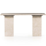 Arum Desk, Cream Marble-High Fashion Home