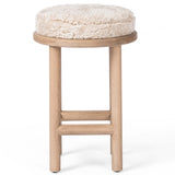 Saldino Counter Stool, Beige-Furniture - Dining-High Fashion Home