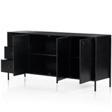 Soto Sideboard, Black-Furniture - Storage-High Fashion Home