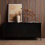 Soto Sideboard, Black-Furniture - Storage-High Fashion Home