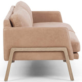 Diana 84" Leather Sofa, Palermo Nude-Furniture - Sofas-High Fashion Home