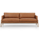 Diana Leather 84" Sofa, Sonoma Butterscotch-Furniture - Sofas-High Fashion Home