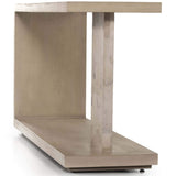 Darian Console Table, White Mahogany-Furniture - Accent Tables-High Fashion Home